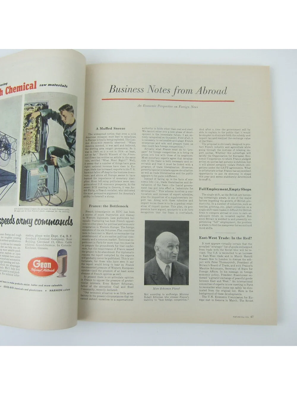 Vintage FORTUNE Magazine May 1954 NY Central Railroad, Bell Telephone, McCarthy